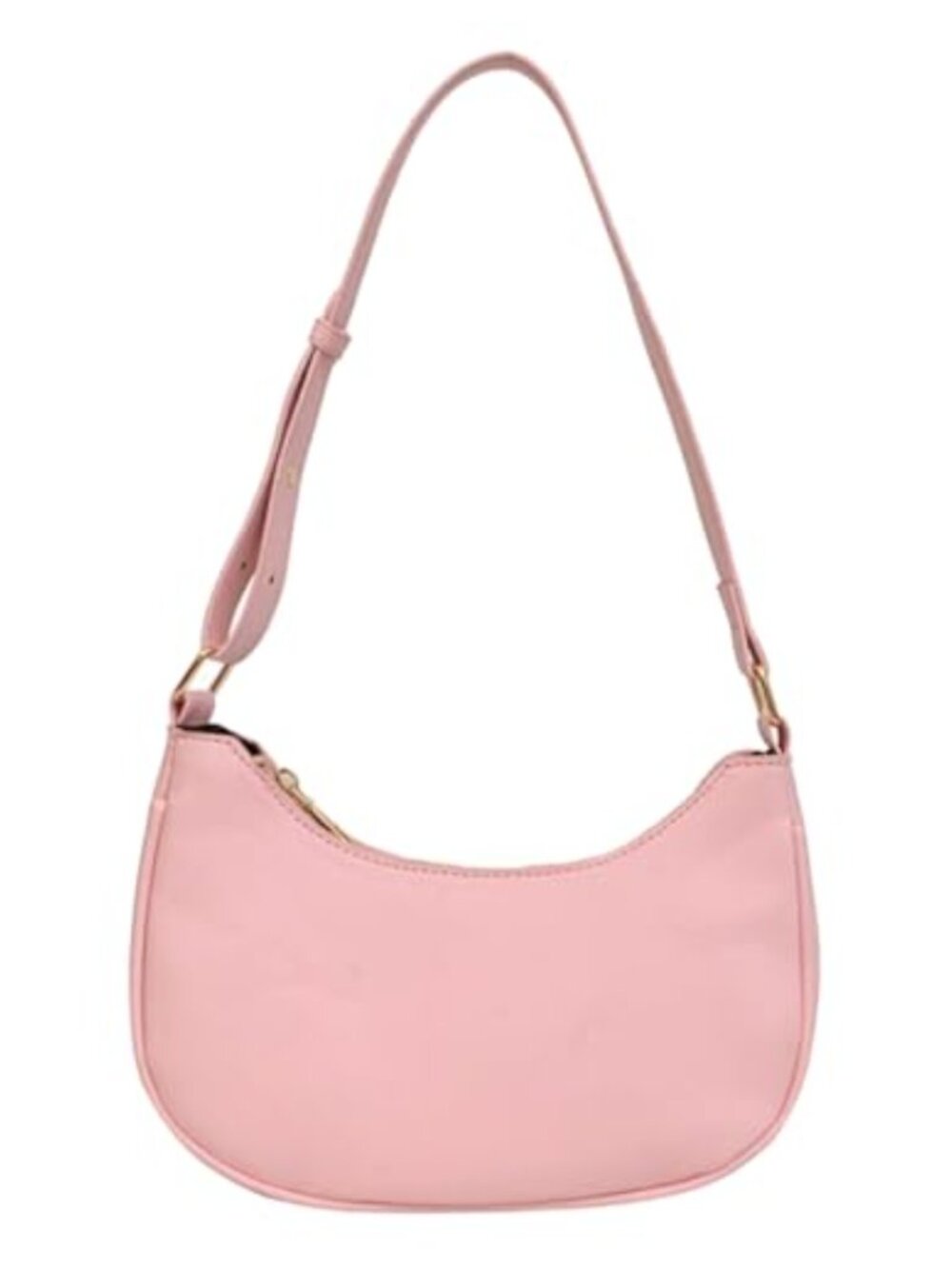 PU Leather Crescent Shoulder Bag Mini Clutch Purse Underarm